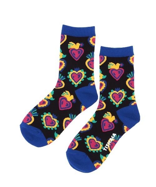 チチカカ（チチカカ）の「コラソンソックス 23-25cm（ソックス/靴下・レディース・ブラウン/ブラック/ホワイト・FREE）」の13枚目の写真