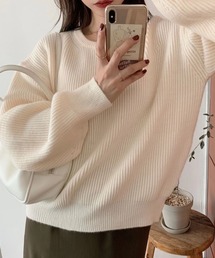 あったか ニット クルーネック