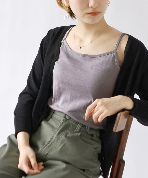 zootie（ズーティー）の「ベーシックインナー3点セット［キャミソール］（キャミソール・レディース・ブラック/ホワイト/パープル系その他/ブルー系その他/ブラック系その他/ベージュ系その他/ピンク系その他・L/M/LL/3L/S）」の16枚目の写真