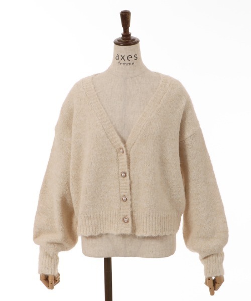 axes femme（アクシーズファム）の「バックレースアップニット