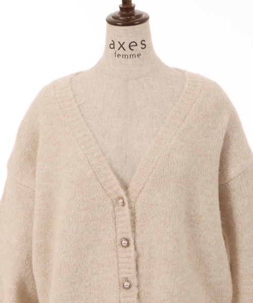 axes femme（アクシーズファム）の「バックレースアップニット