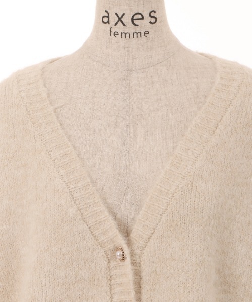 axes femme（アクシーズファム）の「バックレースアップニット