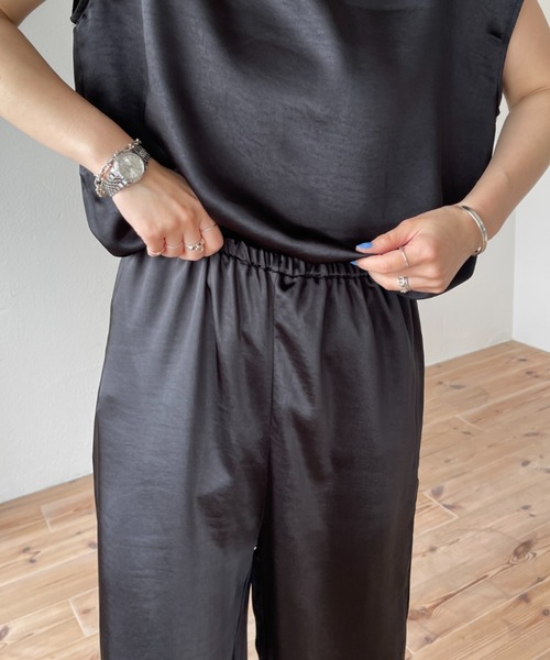 relax satin like pants / リラックスサテンライクパンツ（その他 