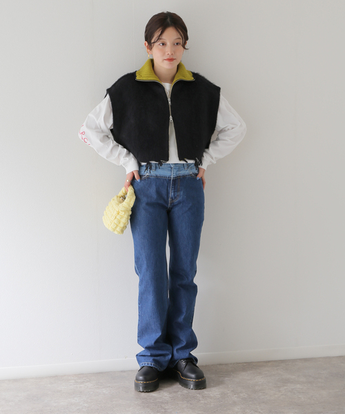 デニムパンツ 【eenie / イーニー】Shade Flared Denim