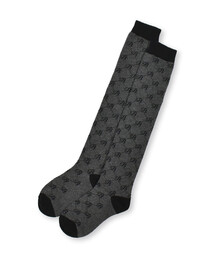 BeBe | ロゴジャガードオーバーニーハイソックス (15~24cm)(ソックス/靴下)