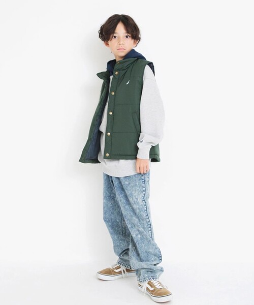 NAUTICA(ノーティカ)の「【NAUTICA/ノーティカ】中綿ベスト(ベスト・キッズ・ブラック/グリーン・L/M/XL/XS/S)」の18枚目の写真