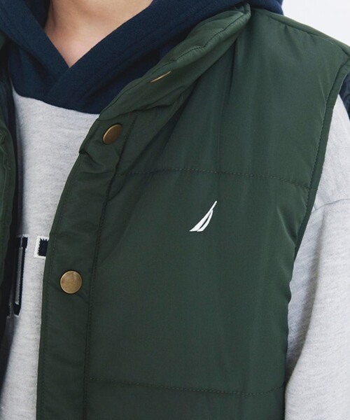 NAUTICA(ノーティカ)の「【NAUTICA/ノーティカ】中綿ベスト(ベスト・キッズ・ブラック/グリーン・L/M/XL/XS/S)」の4枚目の写真