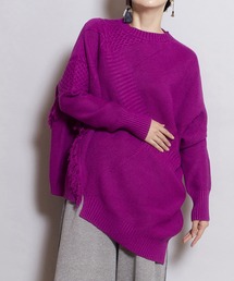 OSMOSIS | アシンメトリーニットプルオーバー(ニット/セーター)