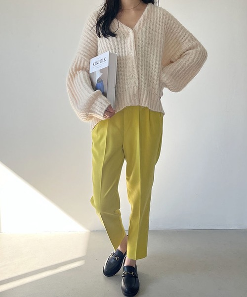 Mac-House（マックハウス）の「GOOD CREW カラフル テーパードパンツ（その他パンツ・レディース・イエロー/ブラック/アイボリー/ブラウン系その他/ピンク系その他・L/M）」の21枚目の写真