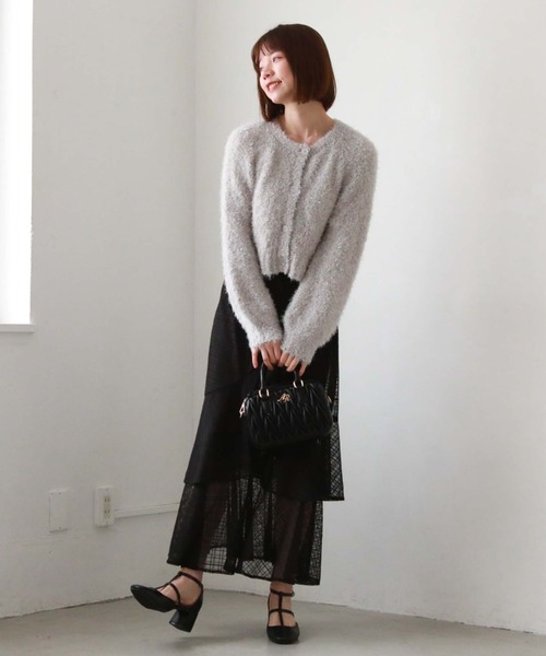 archives(アルシーヴ)の「ウェーブキルトミニボストン(ボストンバッグ・レディース・ブラック/グレー/アイボリー・FREE)」の9枚目の写真