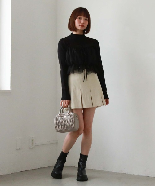 archives(アルシーヴ)の「ウェーブキルトミニボストン(ボストンバッグ・レディース・ブラック/グレー/アイボリー・FREE)」の17枚目の写真