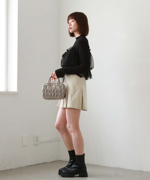 archives(アルシーヴ)の「ウェーブキルトミニボストン(ボストンバッグ・レディース・ブラック/グレー/アイボリー・FREE)」の18枚目の写真