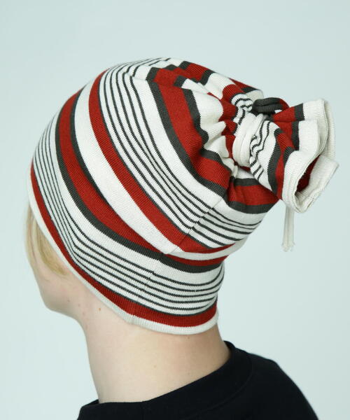 MANASTASH（マナスタッシュ）の「MANASTASH/マナスタッシュ/90'S STRIPE BEANIE/ストライプビーニー（ニットキャップ/ビーニー・メンズ・ブルー/モスグリーン/レッド・F）」の5枚目の写真