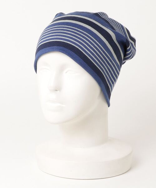 MANASTASH（マナスタッシュ）の「MANASTASH/マナスタッシュ/90'S STRIPE BEANIE/ストライプビーニー（ニットキャップ/ビーニー・メンズ・ブルー/モスグリーン/レッド・F）」の9枚目の写真