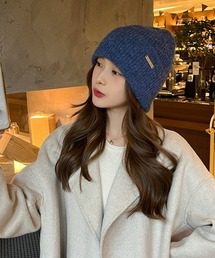 HALEY PESCA/シンプルウールライクニット帽