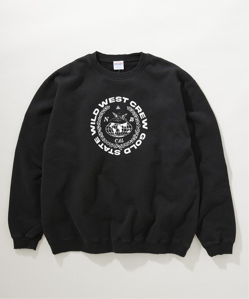 JOURNAL STANDARD relume(ジャーナルスタンダード レリューム)の「【NATIONBRANKS / ネーションブランクス】 プリントクルーネックスウェット(スウェット・メンズ・ブラック/ライトグレー/ブルー系その他・MEDIUM/LARGE)」の6枚目の写真