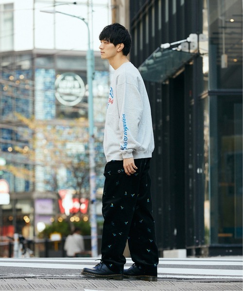 JOURNAL STANDARD relume(ジャーナルスタンダード レリューム)の「【NATIONBRANKS / ネーションブランクス】 プリントクルーネックスウェット(スウェット・メンズ・ブラック/ライトグレー/ブルー系その他・MEDIUM/LARGE)」の10枚目の写真