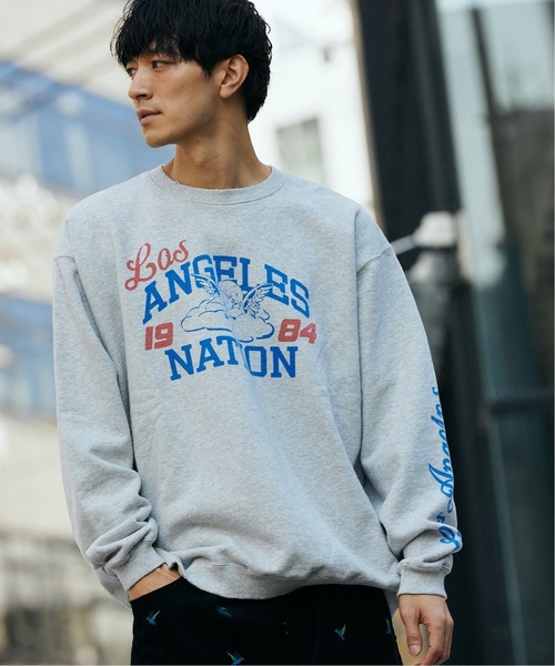 JOURNAL STANDARD relume(ジャーナルスタンダード レリューム)の「【NATIONBRANKS / ネーションブランクス】 プリントクルーネックスウェット(スウェット・メンズ・ブラック/ライトグレー/ブルー系その他・MEDIUM/LARGE)」の14枚目の写真