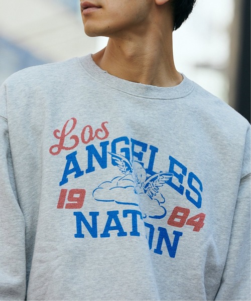 JOURNAL STANDARD relume(ジャーナルスタンダード レリューム)の「【NATIONBRANKS / ネーションブランクス】 プリントクルーネックスウェット(スウェット・メンズ・ブラック/ライトグレー/ブルー系その他・MEDIUM/LARGE)」の15枚目の写真