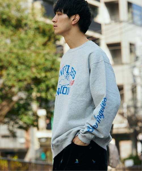 JOURNAL STANDARD relume(ジャーナルスタンダード レリューム)の「【NATIONBRANKS / ネーションブランクス】 プリントクルーネックスウェット(スウェット・メンズ・ブラック/ライトグレー/ブルー系その他・MEDIUM/LARGE)」の16枚目の写真