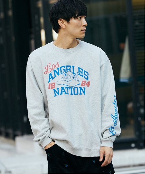 JOURNAL STANDARD relume(ジャーナルスタンダード レリューム)の「【NATIONBRANKS / ネーションブランクス】 プリントクルーネックスウェット(スウェット・メンズ・ブラック/ライトグレー/ブルー系その他・MEDIUM/LARGE)」の17枚目の写真