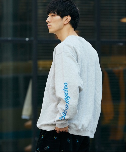 JOURNAL STANDARD relume(ジャーナルスタンダード レリューム)の「【NATIONBRANKS / ネーションブランクス】 プリントクルーネックスウェット(スウェット・メンズ・ブラック/ライトグレー/ブルー系その他・MEDIUM/LARGE)」の18枚目の写真