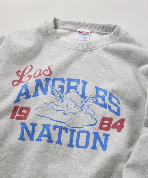 JOURNAL STANDARD relume(ジャーナルスタンダード レリューム)の「【NATIONBRANKS / ネーションブランクス】 プリントクルーネックスウェット(スウェット・メンズ・ブラック/ライトグレー/ブルー系その他・MEDIUM/LARGE)」の21枚目の写真