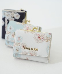 【PAUL & JOE ACCESSOIRES /ポール アンド ジョー アクセソワ 】 クリザンテーム・ラメプリント がま口ミニウォレット