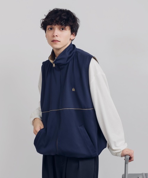 MUHET(ミュエータ)の「2WAYリバーシブルベスト(ベスト・レディース・カーキ/ブラウン/ネイビー・MEDIUM/X-LARGE)」の3枚目の写真