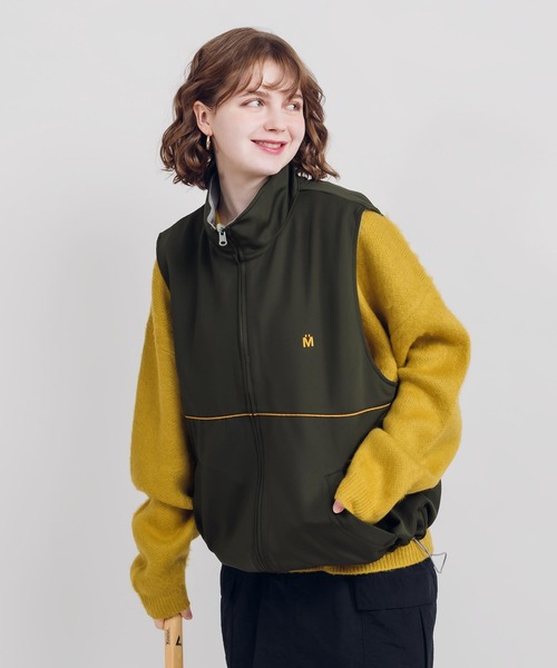 MUHET(ミュエータ)の「2WAYリバーシブルベスト(ベスト・レディース・カーキ/ブラウン/ネイビー・MEDIUM/X-LARGE)」の12枚目の写真