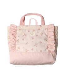 Kids Foret | 花・くま柄フリル付きレッスンバッグ(トートバッグ)