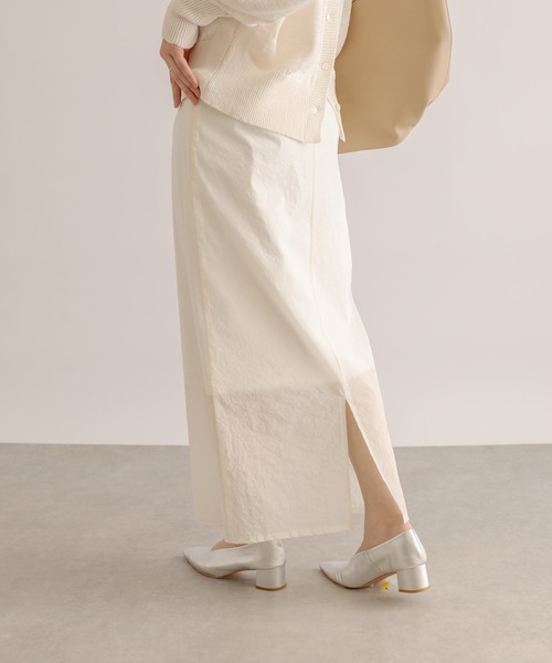 RIVE DROITE（リヴドロワ）の「シアーヘムタイトスカート（スカート・レディース・ホワイト/ブラック・38/36）」の5枚目の写真