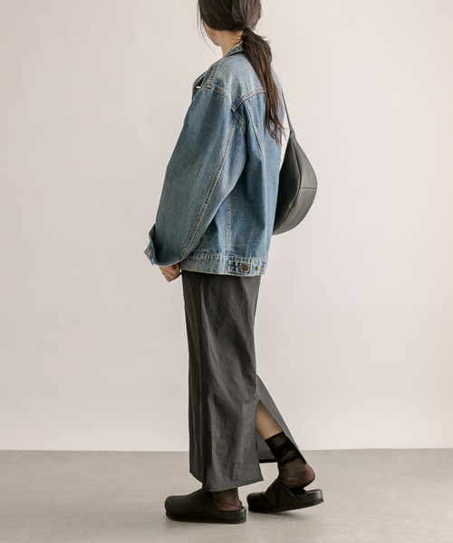 RIVE DROITE（リヴドロワ）の「シアーヘムタイトスカート（スカート・レディース・ホワイト/ブラック・38/36）」の6枚目の写真