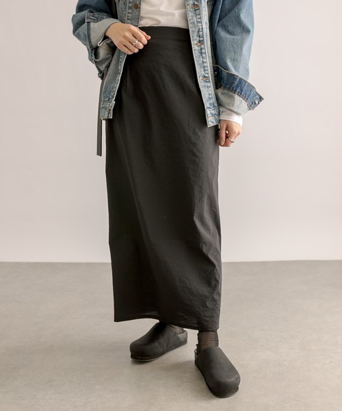 RIVE DROITE（リヴドロワ）の「シアーヘムタイトスカート（スカート・レディース・ホワイト/ブラック・38/36）」の17枚目の写真