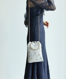 ROSSO リングハンドルビジューバッグ　パーティーバッグ ROSSO リングハンドルビジューバッグ パーティーバッグ