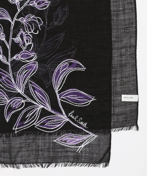 Paul Smith(ポールスミス)の「"Laurel Leaf" スカーフ / 140404 M758(ストール/ショール・メンズ・ブラック/キナリ・FREE)」の6枚目の写真