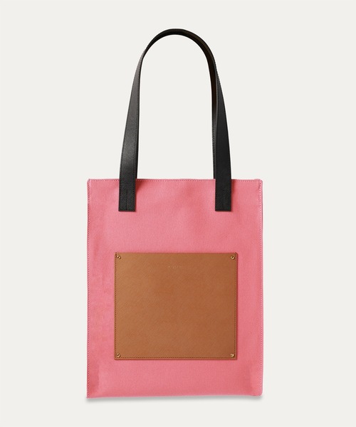 CULLNI（クルニ）の「Leather Pocket Canvas Mini Tote / BG-042（トートバッグ・メンズ・ブラック系/ダークグレー/サンドベージュ/ブラック/ストーン/ブラウン×イエロー/ネイビー/グリーン/ブラック×グリーン/ブラック×ブルー/ピンク/ブルー系/グレー/ブルーグリーン・ONESIZE）」の13枚目の写真