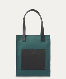 CULLNI（クルニ）の「Leather Pocket Canvas Mini Tote / BG-042（トートバッグ）」