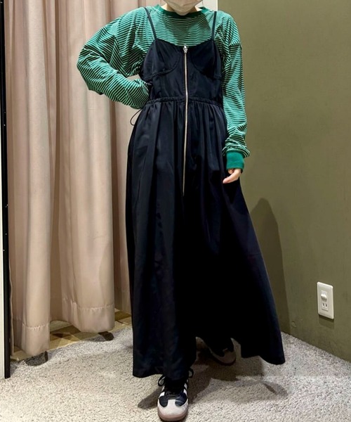 Green　Parks（グリーンパークス）の「マシュマロタッチボーダープルオーバー（Tシャツ/カットソー・レディース・オフホワイト/ピンク/グリーン/ネイビー・FREE）」の19枚目の写真