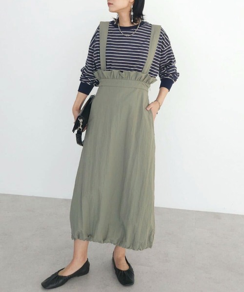 Green　Parks（グリーンパークス）の「マシュマロタッチボーダープルオーバー（Tシャツ/カットソー・レディース・オフホワイト/ピンク/グリーン/ネイビー・FREE）」の22枚目の写真