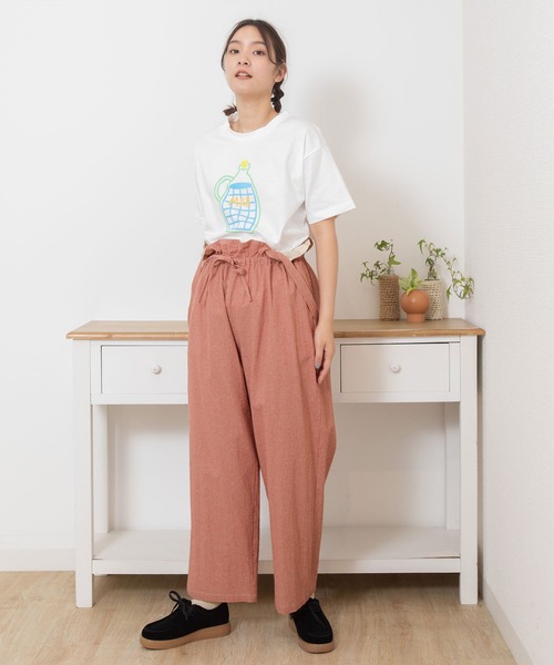 POU DOU DOU(プードゥドゥ)の「フリルウエストサス付きパンツ(その他パンツ・レディース・ブルー/ブラック/レッド・3)」の10枚目の写真
