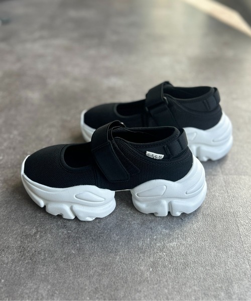 CPCM（シーピーシーエム）の「ボリュームソールメッシュスニーカー（スニーカー・レディース・ベージュ/アイボリー/ブラック・S/M/L）」の5枚目の写真