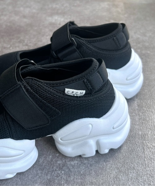 CPCM（シーピーシーエム）の「ボリュームソールメッシュスニーカー（スニーカー・レディース・ベージュ/アイボリー/ブラック・S/M/L）」の6枚目の写真