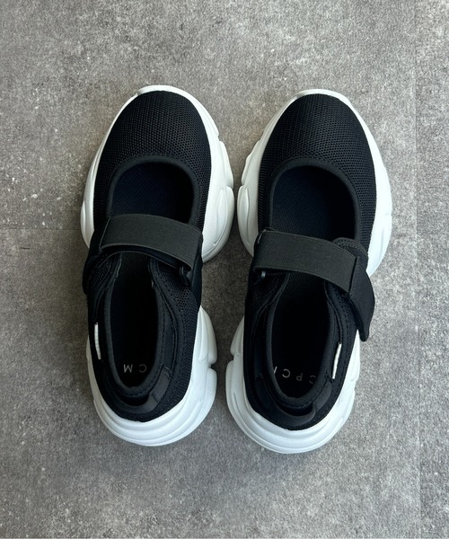 CPCM（シーピーシーエム）の「ボリュームソールメッシュスニーカー（スニーカー・レディース・ベージュ/アイボリー/ブラック・S/M/L）」の7枚目の写真