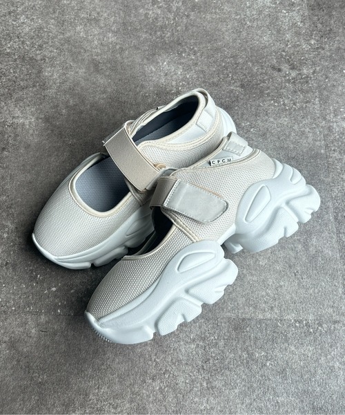 CPCM（シーピーシーエム）の「ボリュームソールメッシュスニーカー（スニーカー・レディース・ベージュ/アイボリー/ブラック・S/M/L）」の12枚目の写真