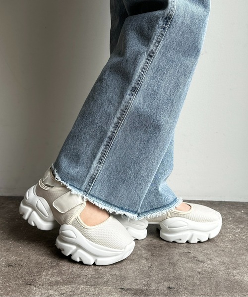 CPCM（シーピーシーエム）の「ボリュームソールメッシュスニーカー（スニーカー・レディース・ベージュ/アイボリー/ブラック・S/M/L）」の10枚目の写真