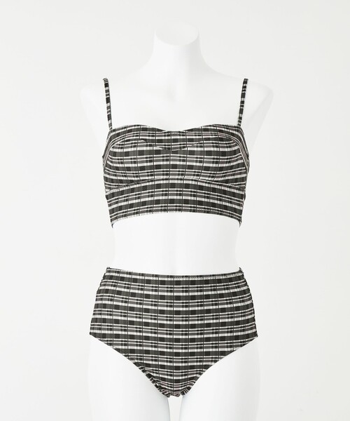 green label relaxing（グリーンレーベルリラクシング）の「ビスチェショーツ チェック スイムウェア / 水着 - UVケア -（水着・レディース・その他2/その他1・FREE）」の15枚目の写真