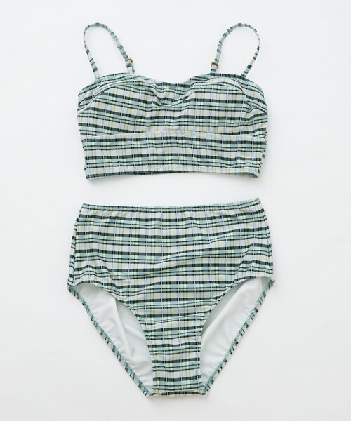 green label relaxing（グリーンレーベルリラクシング）の「ビスチェショーツ チェック スイムウェア / 水着 - UVケア -（水着・レディース・その他2/その他1・FREE）」の8枚目の写真
