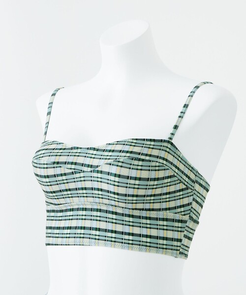 green label relaxing（グリーンレーベルリラクシング）の「ビスチェショーツ チェック スイムウェア / 水着 - UVケア -（水着・レディース・その他2/その他1・FREE）」の6枚目の写真