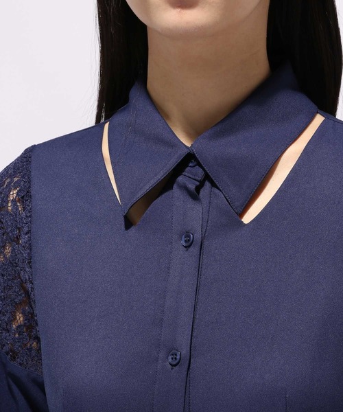 HARE(ハレ)の「モールレースキリカエワンピース(HARE)(ワンピース・レディース・ネイビー/ブラック・FREE)」の18枚目の写真